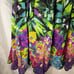 Vintage 90’s Bright Colorful Floral Print Midi Boho Peasant Summer Skirt