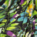 Vintage 90’s Bright Colorful Floral Print Midi Boho Peasant Summer Skirt