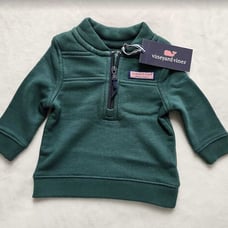 New baby 0-3 Months Vineyard Vines classic Shep Shirt sweater Charleston Green