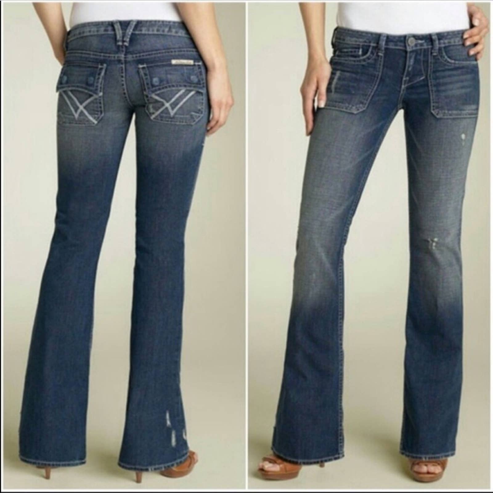 William Rast Belle Flared Blue Jeans 25