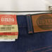 Vintage Red Kap Carpenter Jeans Deadstock Blue DENIM Mens 34x33 Orange Stitching