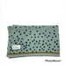 Done by Deer Knitted Baby Blanket Blue Dots Print