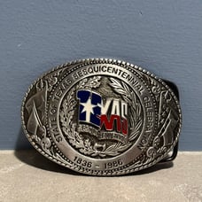 STATE OF TEXAS SESQUICENTENNIAL BELT BUCKLE BRASS - 3 1/2 X 2 1/2 Limited edit