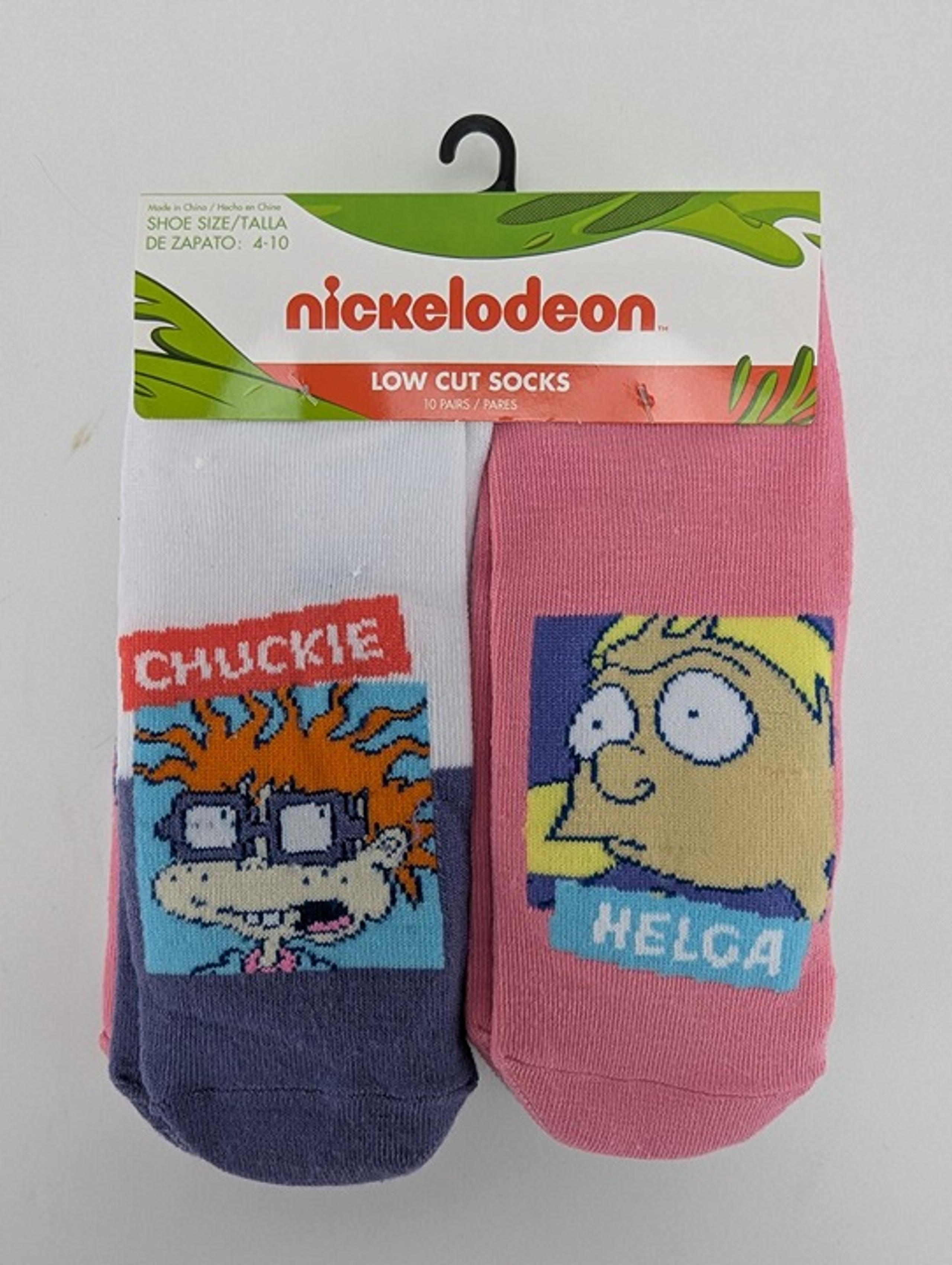 SocksNickelodeon Super No Show Socks 10 Pairs Women's Shoe Size 4-10 Rugrats New