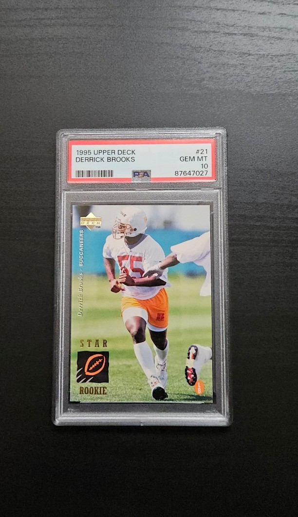 1995 Upper Deck Derrick Brooks #21 PSA 10 Gem Mint Rookie Card Buccaneers