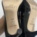 LK Bennett London Stila Trench Black Patent Leather Pump Sz 37.5 US Sz 7.5