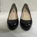 LK Bennett London Stila Trench Black Patent Leather Pump Sz 37.5 US Sz 7.5
