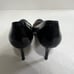LK Bennett London Stila Trench Black Patent Leather Pump Sz 37.5 US Sz 7.5