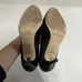 LK Bennett London Stila Trench Black Patent Leather Pump Sz 37.5 US Sz 7.5