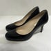 LK Bennett London Stila Trench Black Patent Leather Pump Sz 37.5 US Sz 7.5