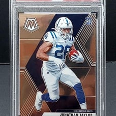 Jonathan Taylor Rookie Card- 2020 Panini Mosaic #216- PSA 10
