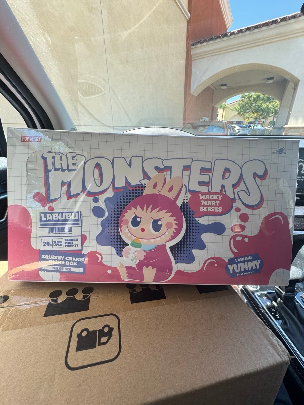 Pop Mart Labubu The Monsters Wacky Mart Series Squishy Charm Sealed Case