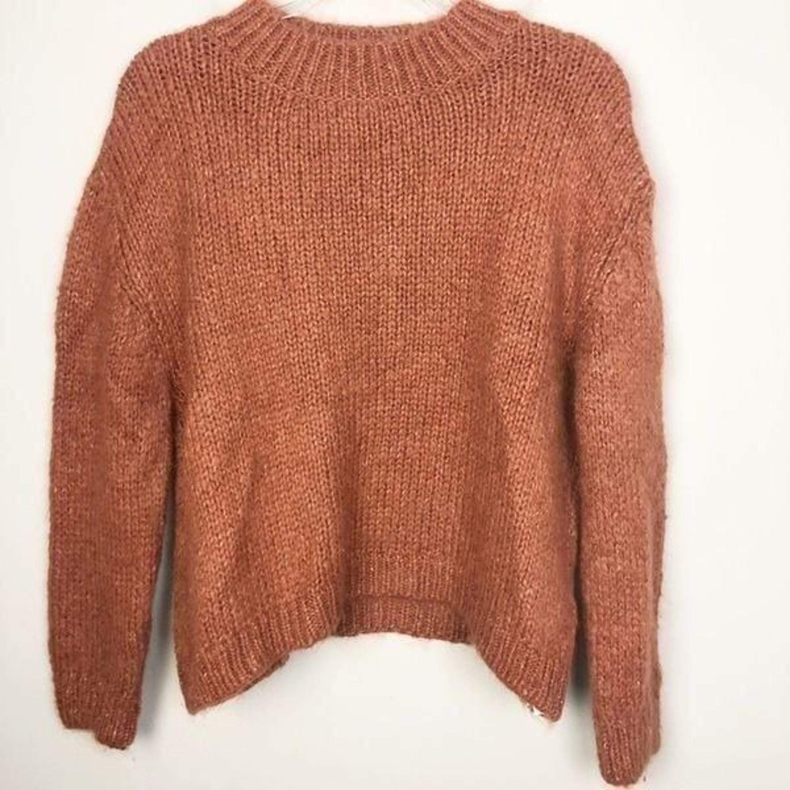ZARA | NEW Rust Color Mock Neck Turtleneck Sweater Women’s Size Small