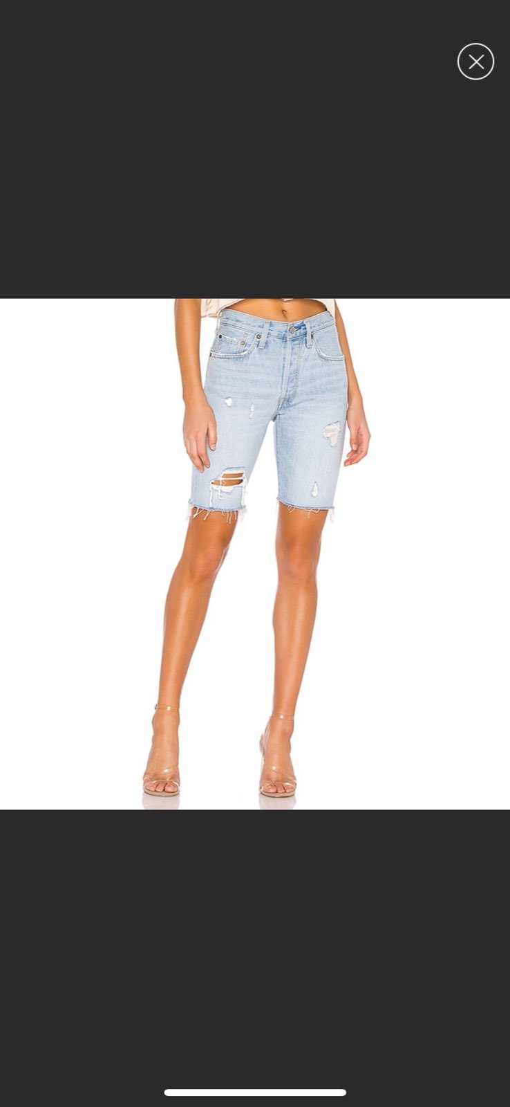 Levi's 501 slouchy shorts