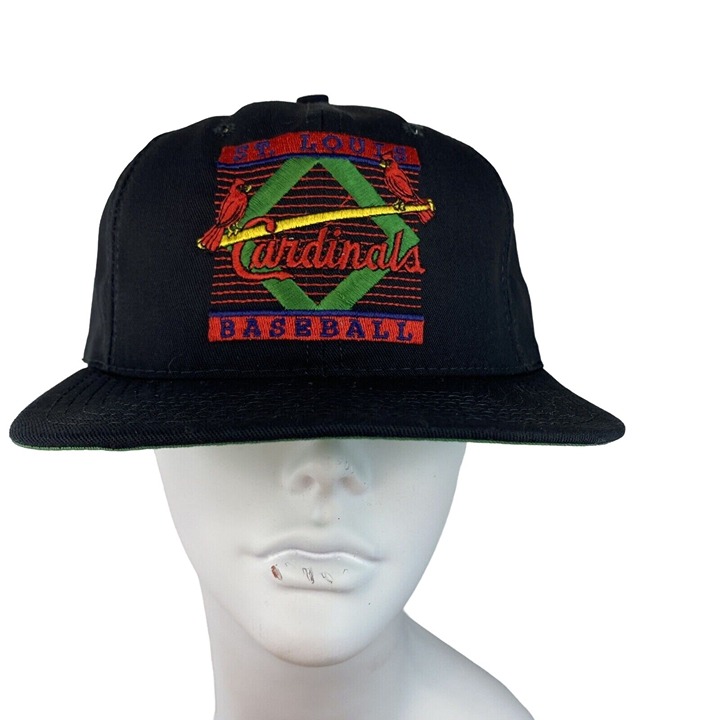 Vintage St. Louis Cardinals Baseball The Game Snapback Cap Hat OSFA Black MLB