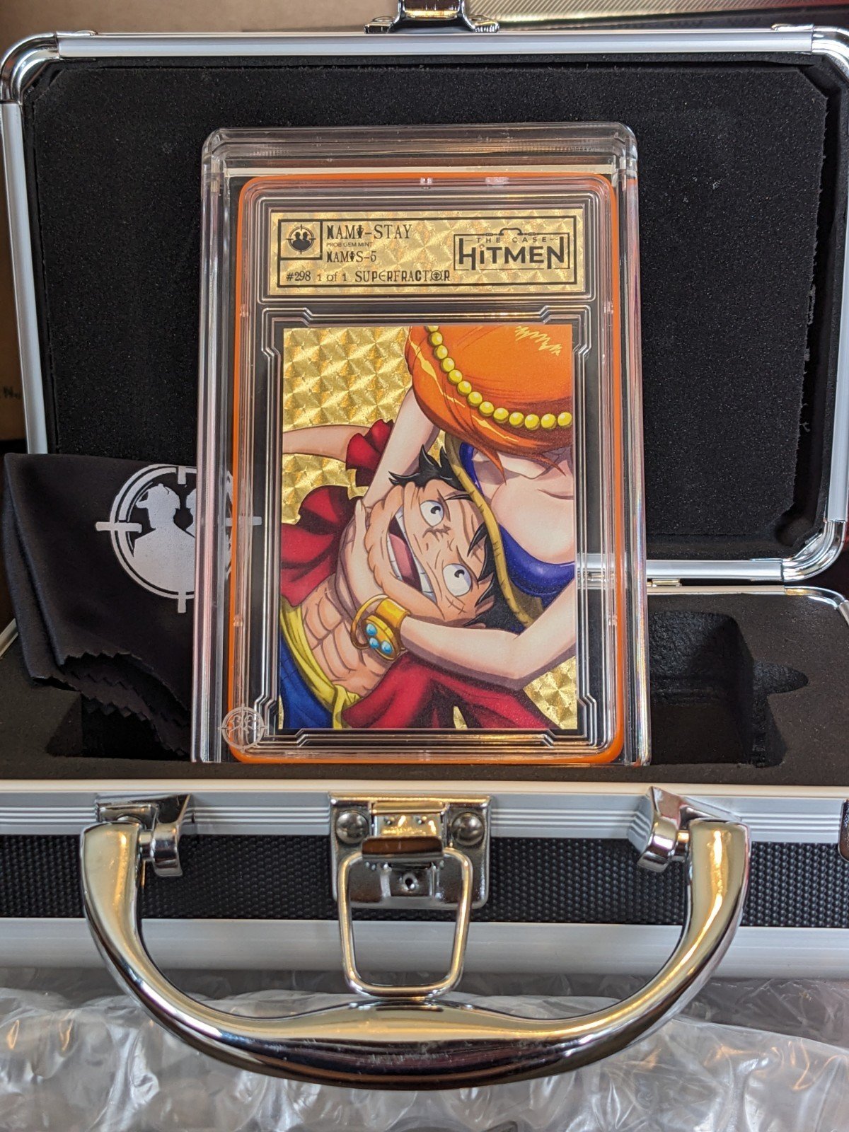 #298 Nami Stay 1/1 - The Case Hitmen Holographic GOLD Rare SUPERFRACTOR VARIANT