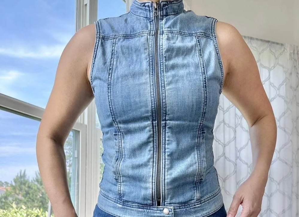adriano goldschmied denim vest