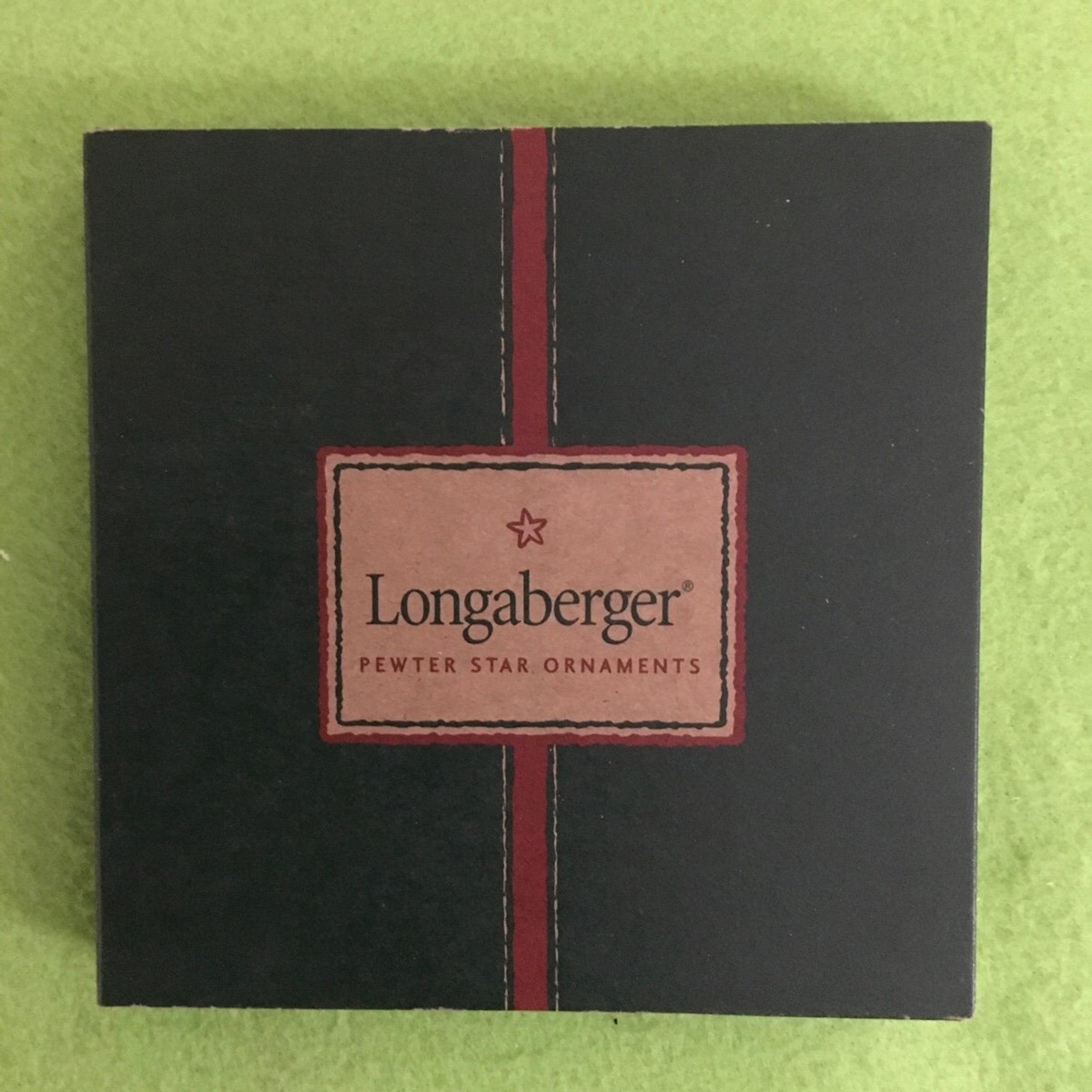 Longaberger Pewter Star Ornaments, set of 3