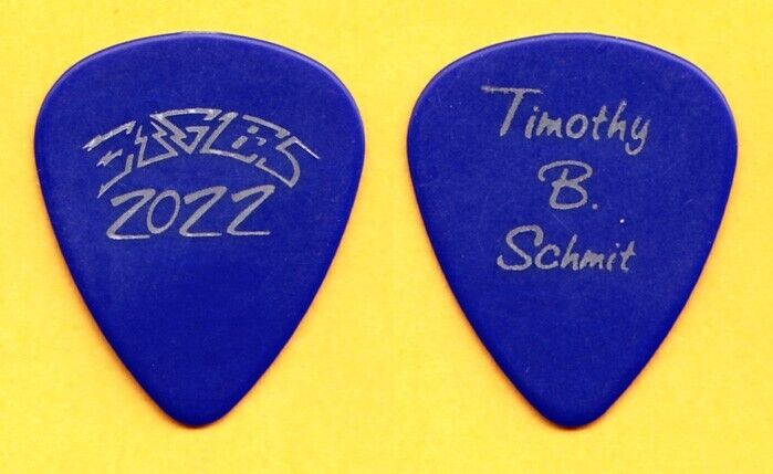 Eagles Timothy B. Schmit Blue Guitar Pick - 2022 Hotel California Tour