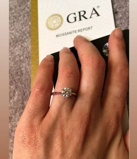❤️BLACKFRIDAY❤️real Moissanite wedding ring Size 6
