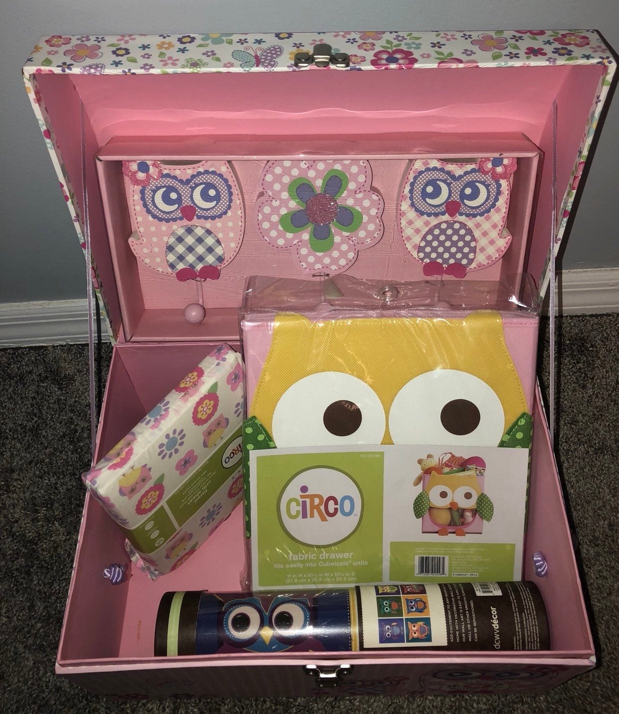 Owl themed baby items lot