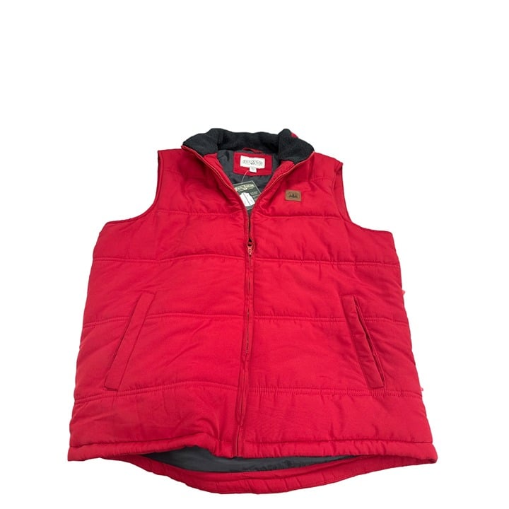 Field & Stream Men’s Red Vest Shell & Hand Warmer Pockets SzL SKU 3039