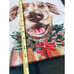 Christmas Dog Portrait Canvas Wall Art Holiday Decor
