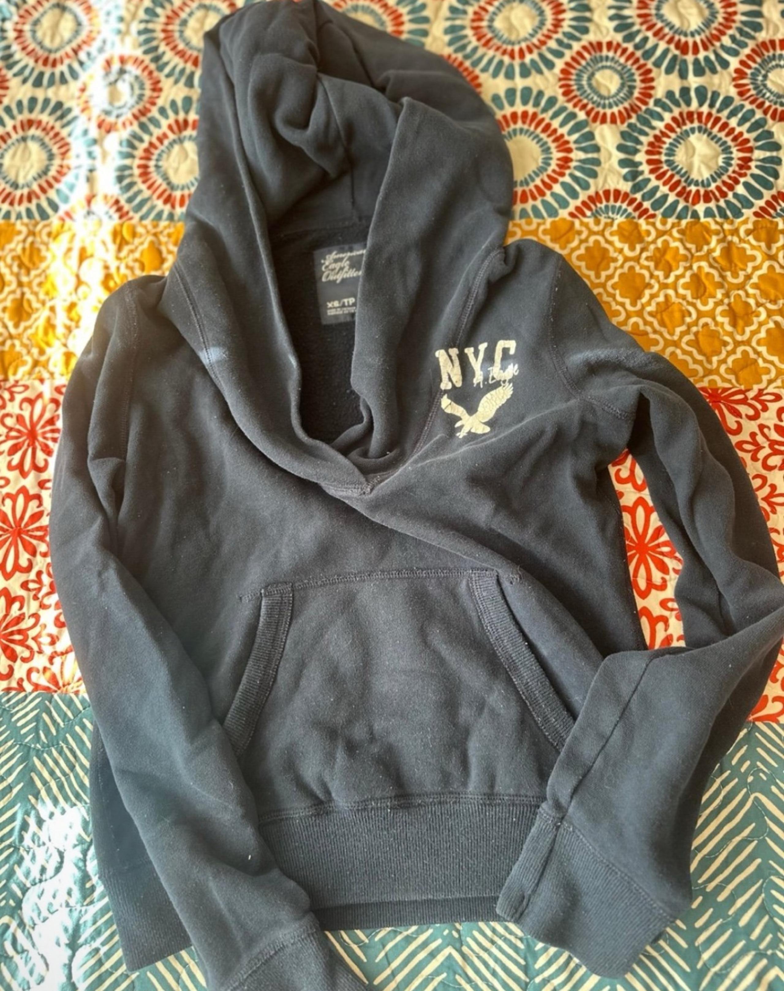 AMERICAN EAGLE OUTFITTERS WOMEN CASUAL LOUNGE HOODIE SWEATER SHIRT XS