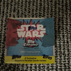 2022 Topps Chrome Sapphire Star Wars Factory Sealed Hobby Box Jedi Skywalker