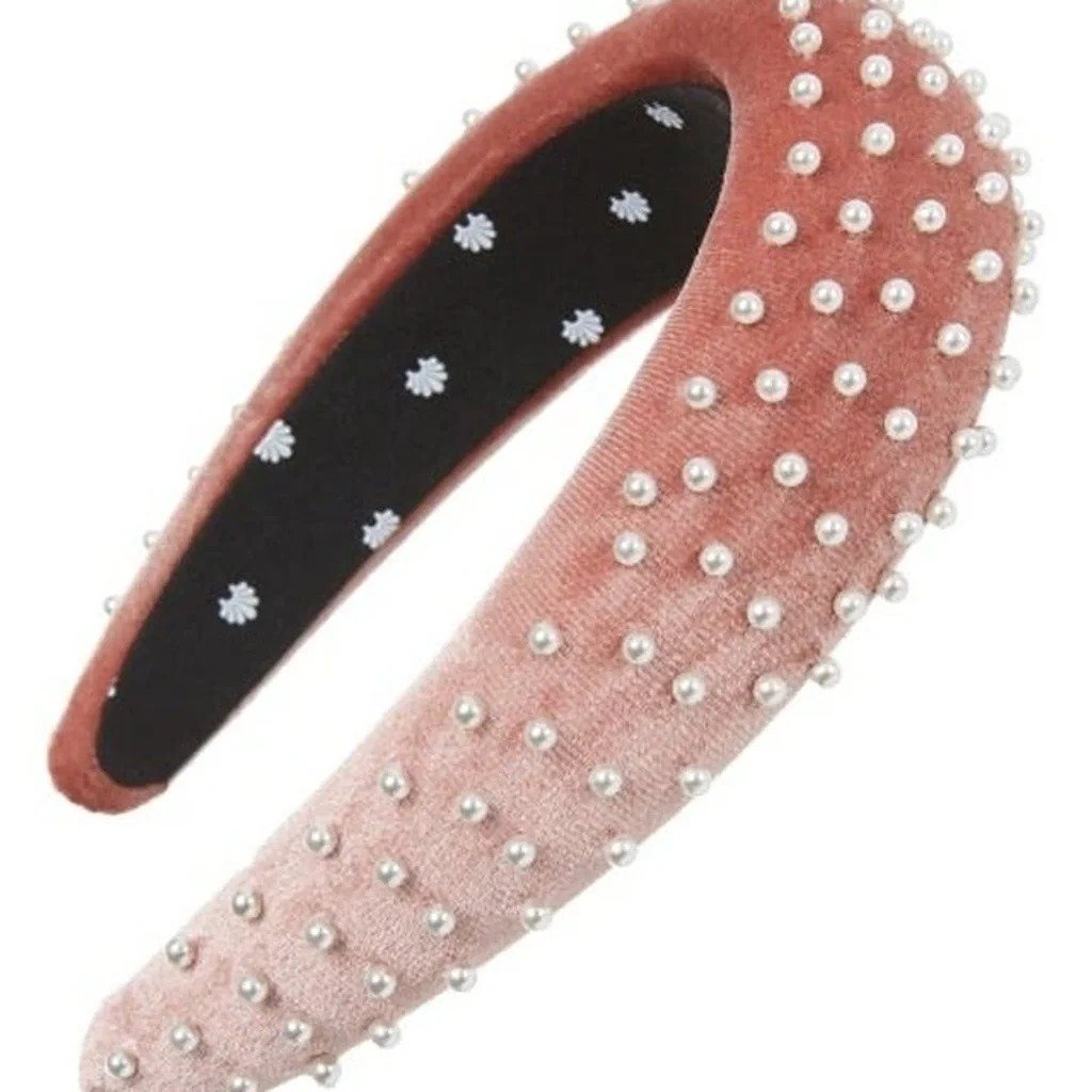 Lele Sadoughi Headband Pearl Ombre Pink