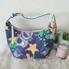 Dooney & Bourke Graffiti Denim Hobo