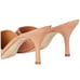 LARROUDE Colette Tan Suede Slide Sandals | 8.5