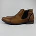 Bull Boxer Boots Men's 10 Brown Leather Cap Toe Ankle Pull On Chelsea Navos