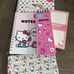 Hello Kitty notebook, notepad , pencil pouch bundle set