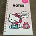 Hello Kitty notebook, notepad , pencil pouch bundle set