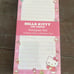 Hello Kitty notebook, notepad , pencil pouch bundle set