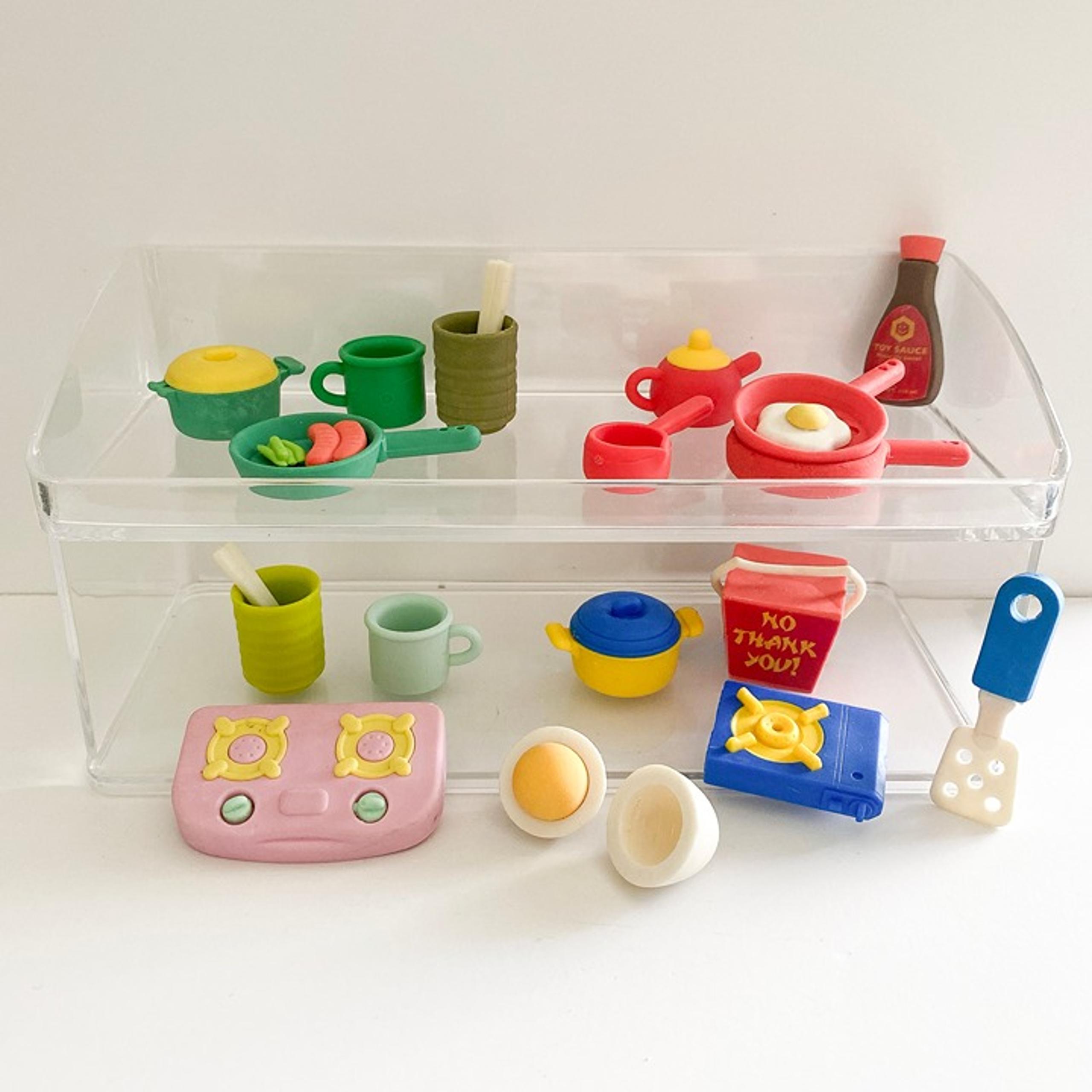 Lot of Mini Cooking & Kitchenware Themed Erasers | Iwako & Similar Styles