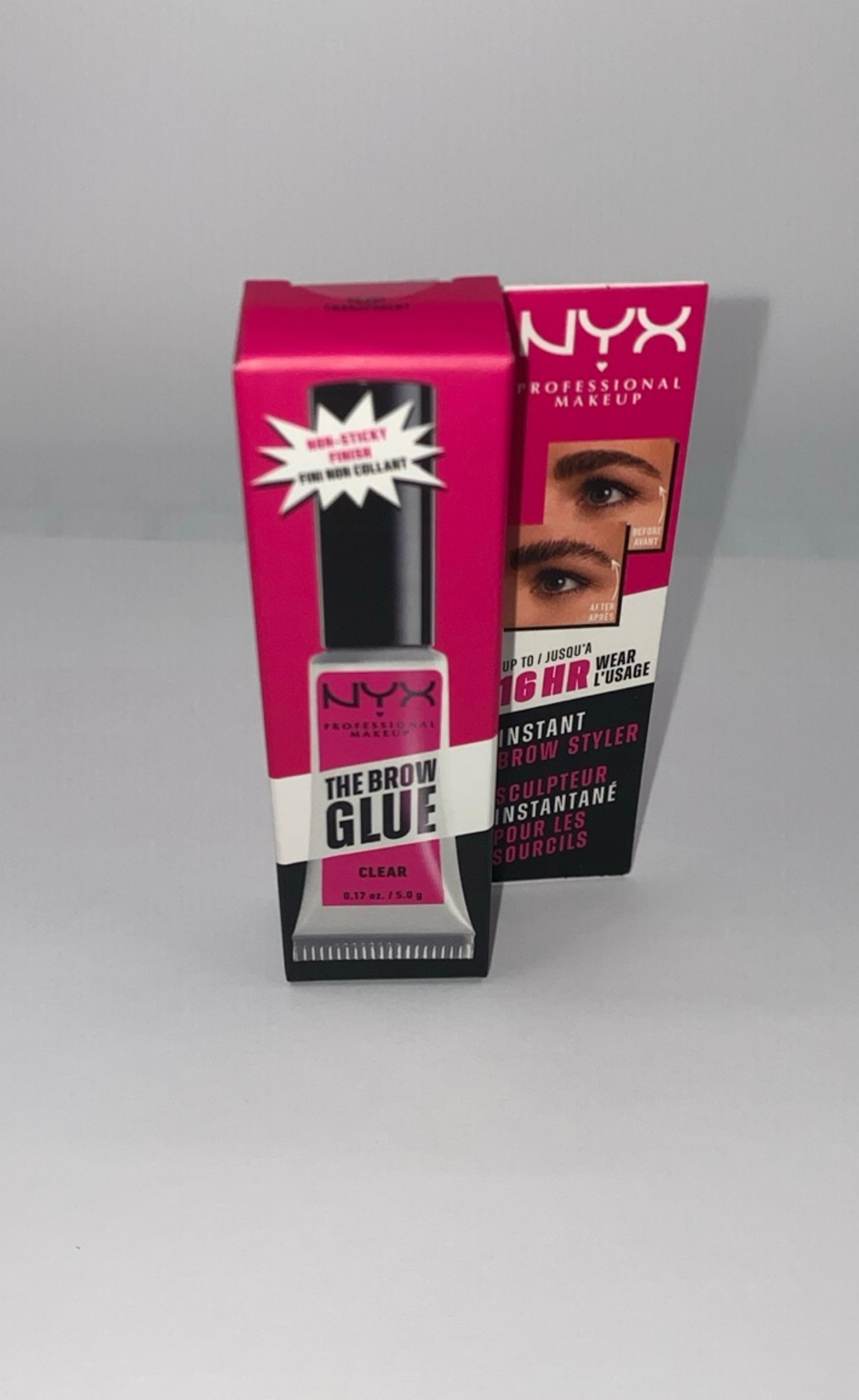 NYX PROFESSIONAL MAKEUP THE BROW GLUE – EXTREME HOLD EYEBROW GEL – TRANSPARENT