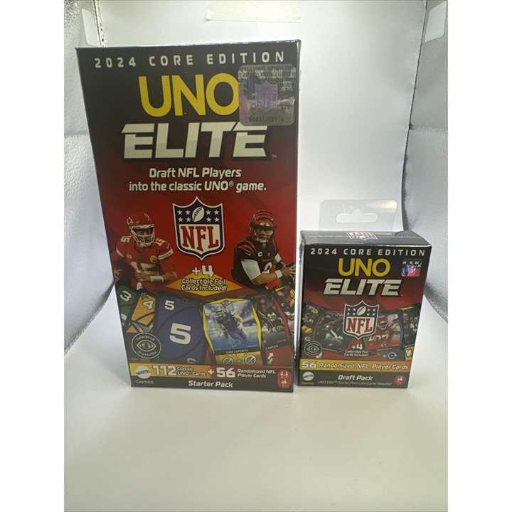 2024 Core Edition Uno Elite NFL Starter Deck & Draft Pack Sealed Hot Brand New