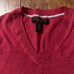 Banana Republic men’s red v-neck sweater size medium
