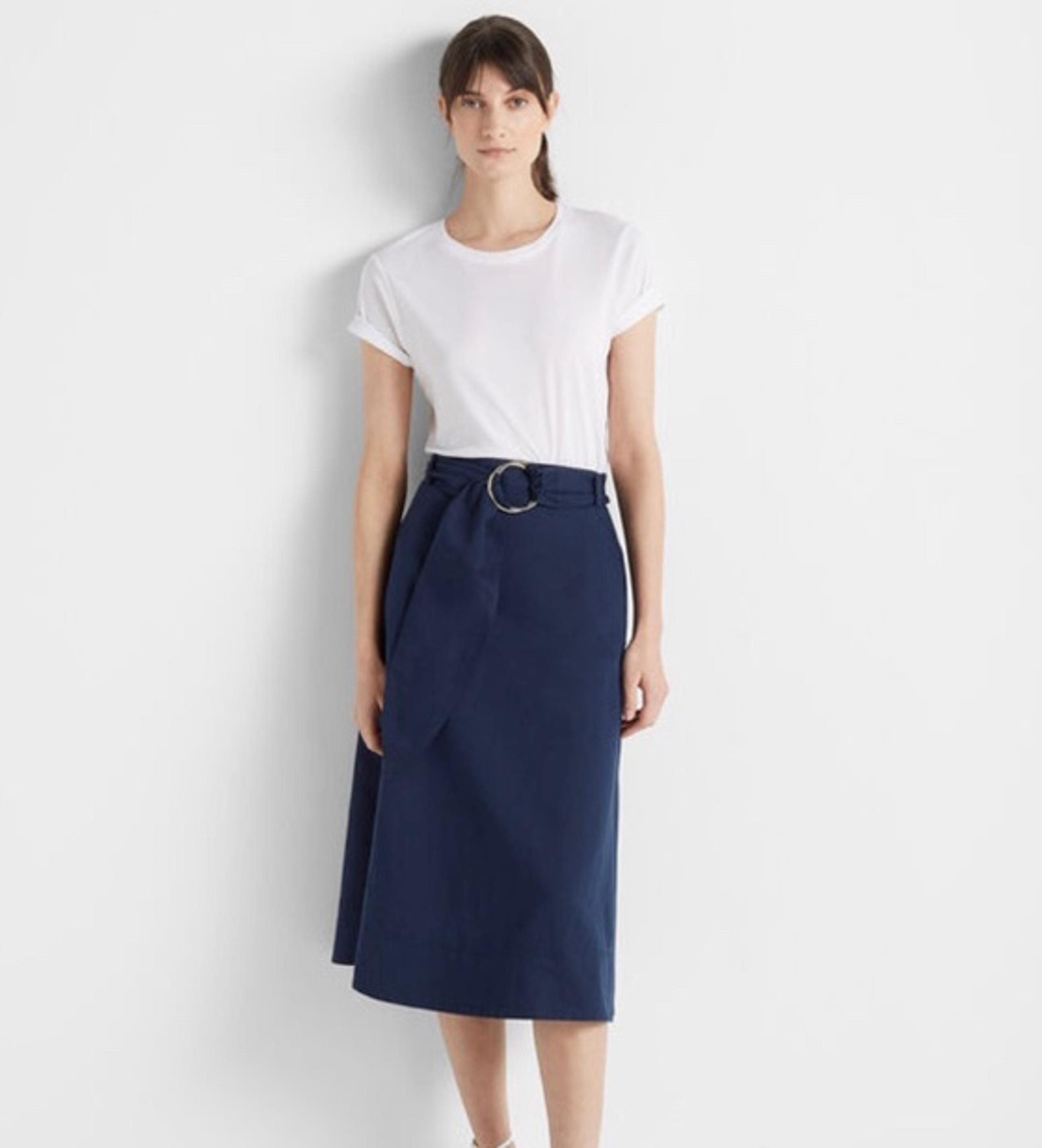 Club Monaco Belted A-Line Skirt NWT