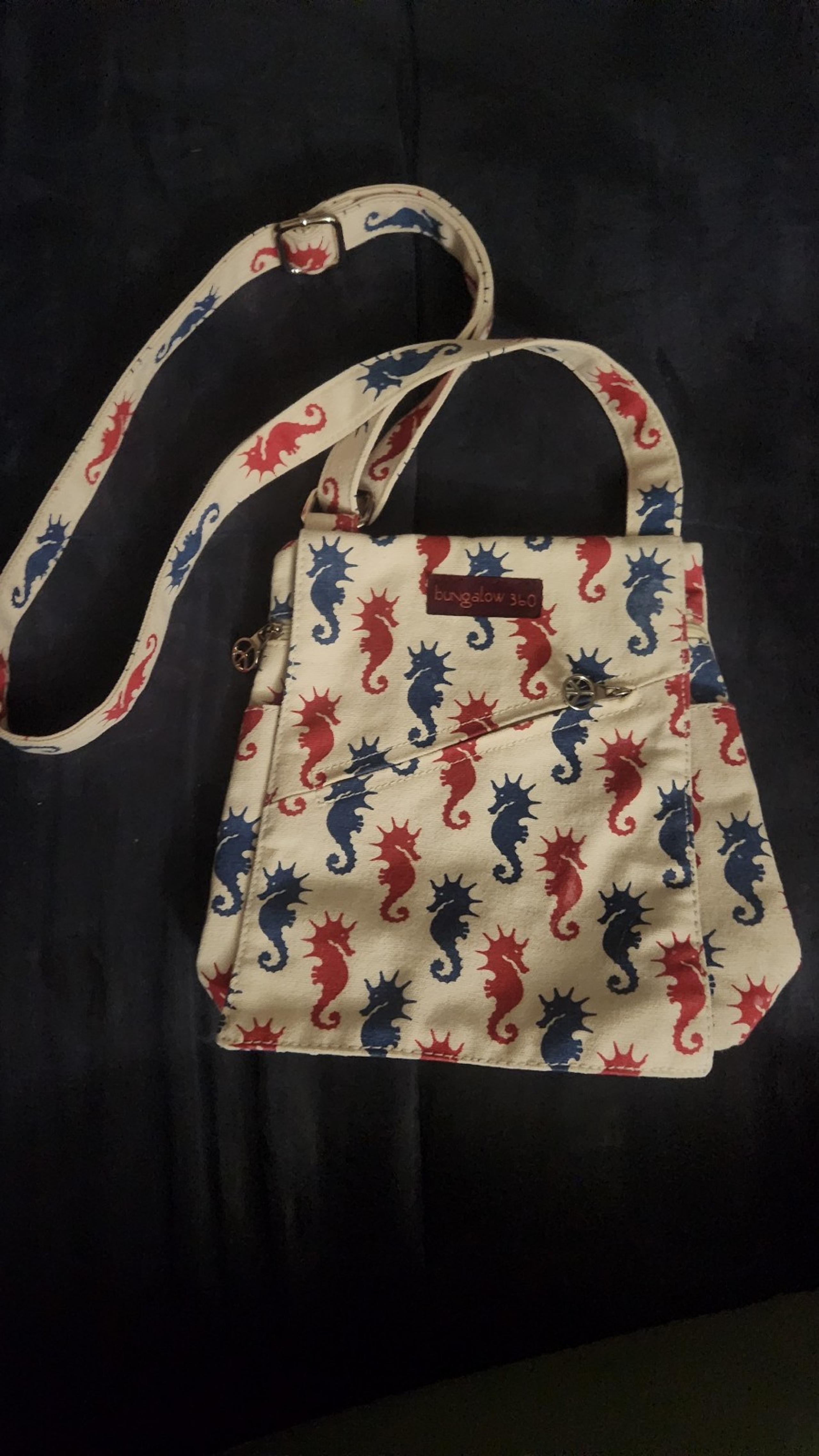 360 Seahorse Print Crossbody Bag - Bungalow