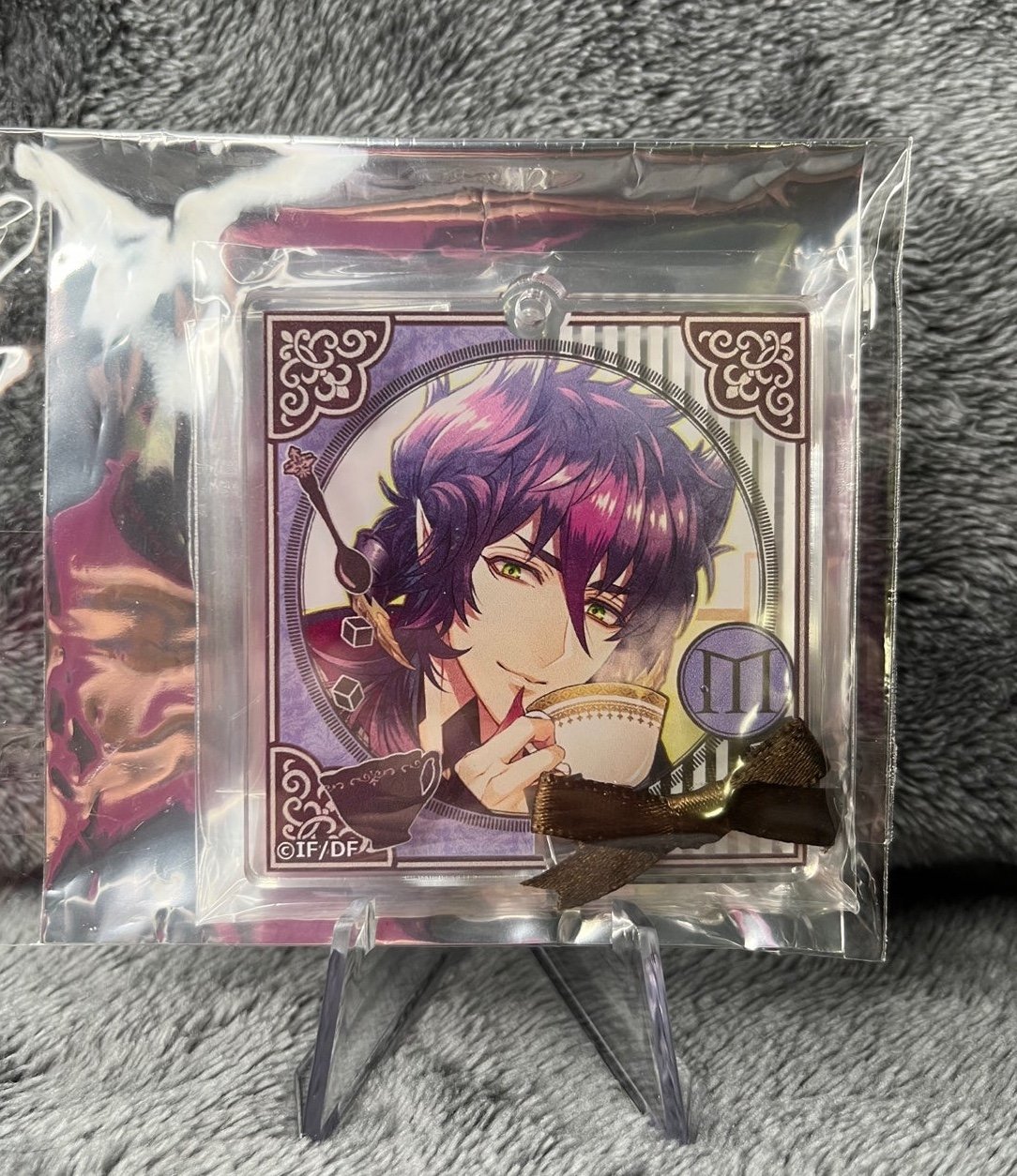 Café Enchanté Misyr Rex Acrylic Plate Keychain with Ribbon
