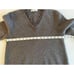 Anthropologie THML Sweater with Frayed Accents V Neck Size Small