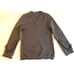 Anthropologie THML Sweater with Frayed Accents V Neck Size Small