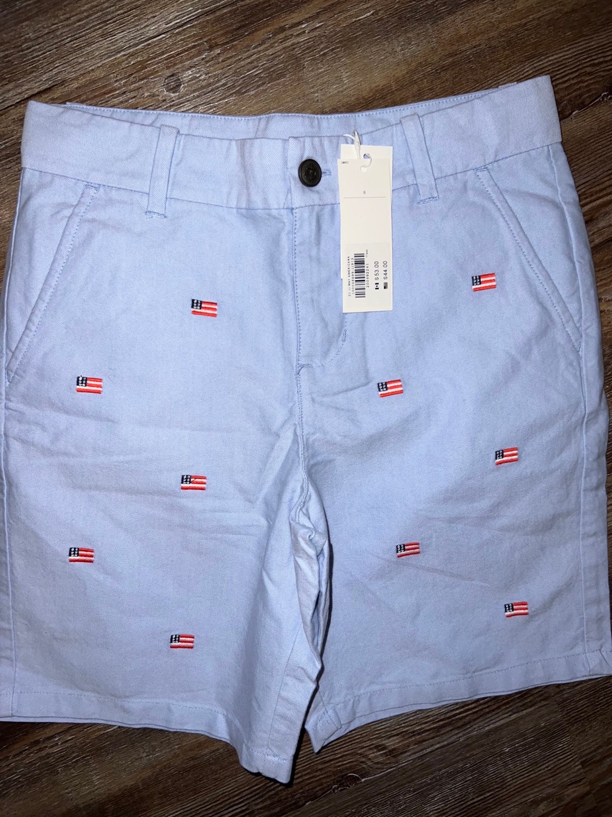 NWT Janie and Jack American flag shorts 8