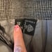 Vintage glen check plaid pleated below the knee skirt Size 12