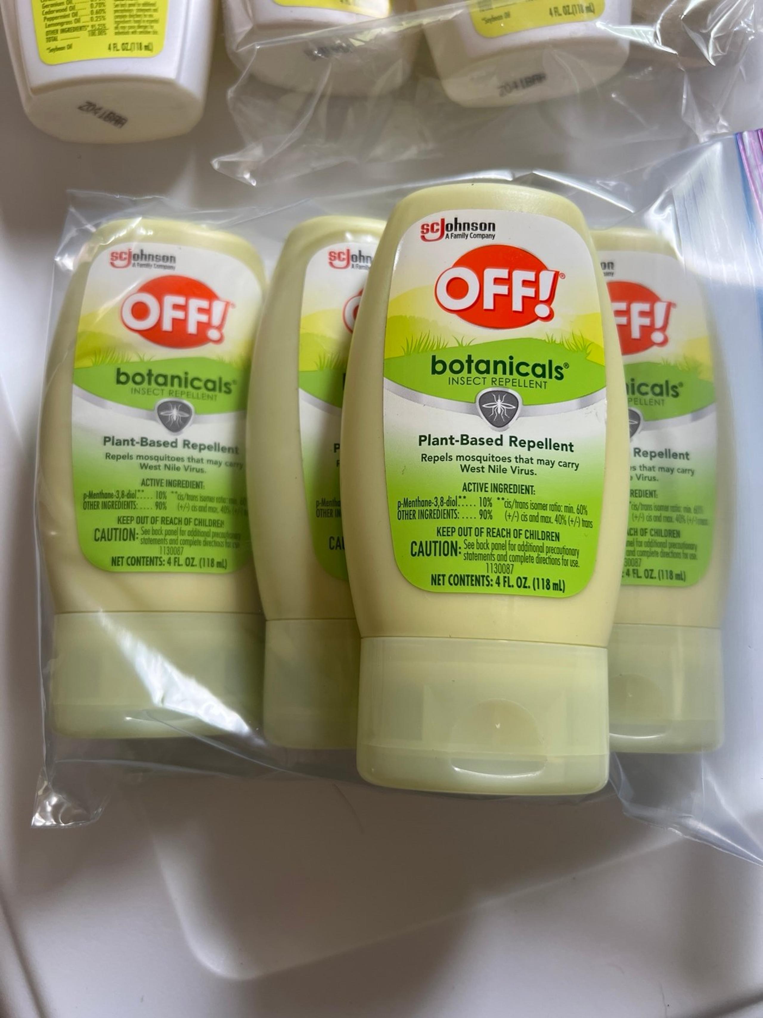 OFF! Botanicals Insect Repellent Lotion, Plant-Based Bug and Mosquito Lot of 4
