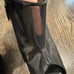 FENDI Patent Leather and Mesh Open Toe Booties (39/9)