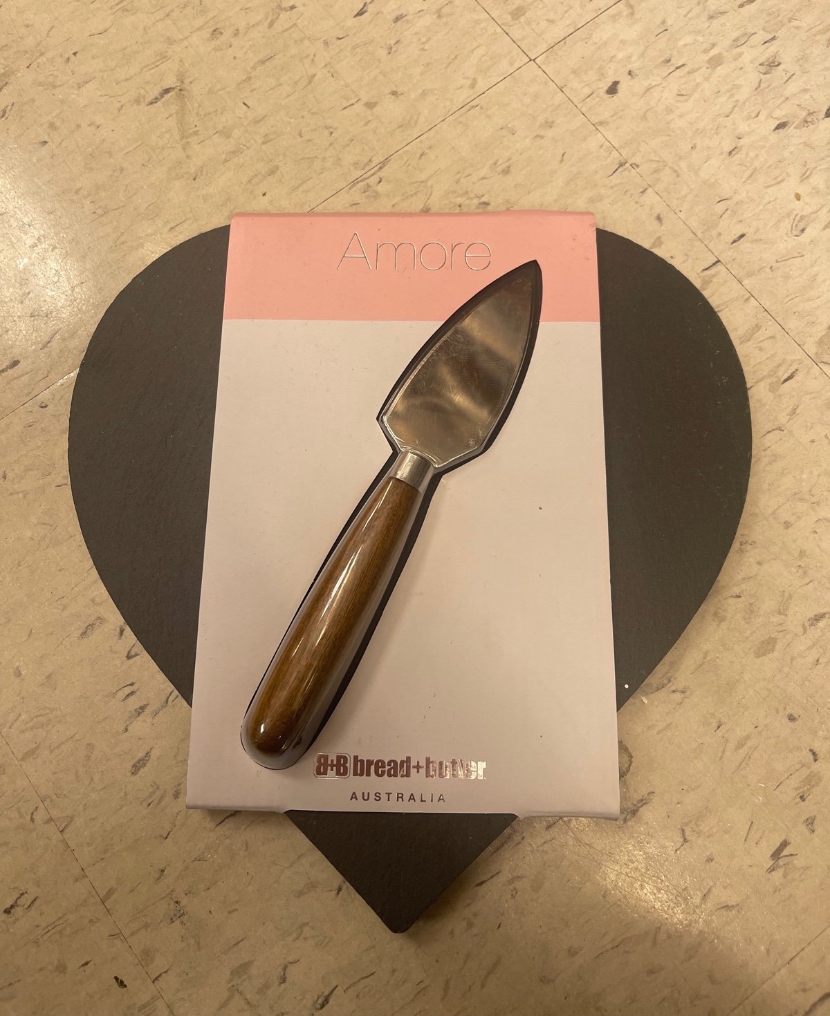 Heart Metal Charcuterie Board with Carving Tools